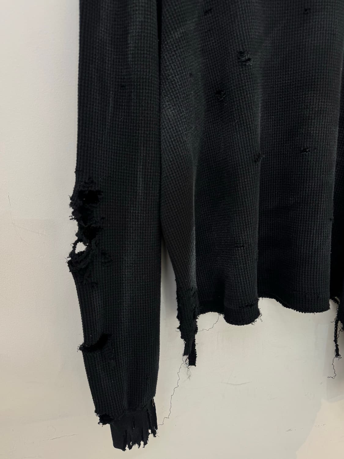 빈티지 와플 긴팔 상품이미지2