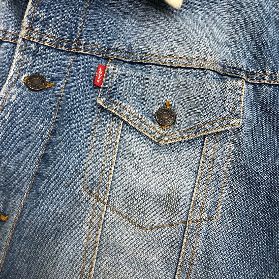 리바이스 양털 셰르파 워시드 데님 자켓 상품이미지4