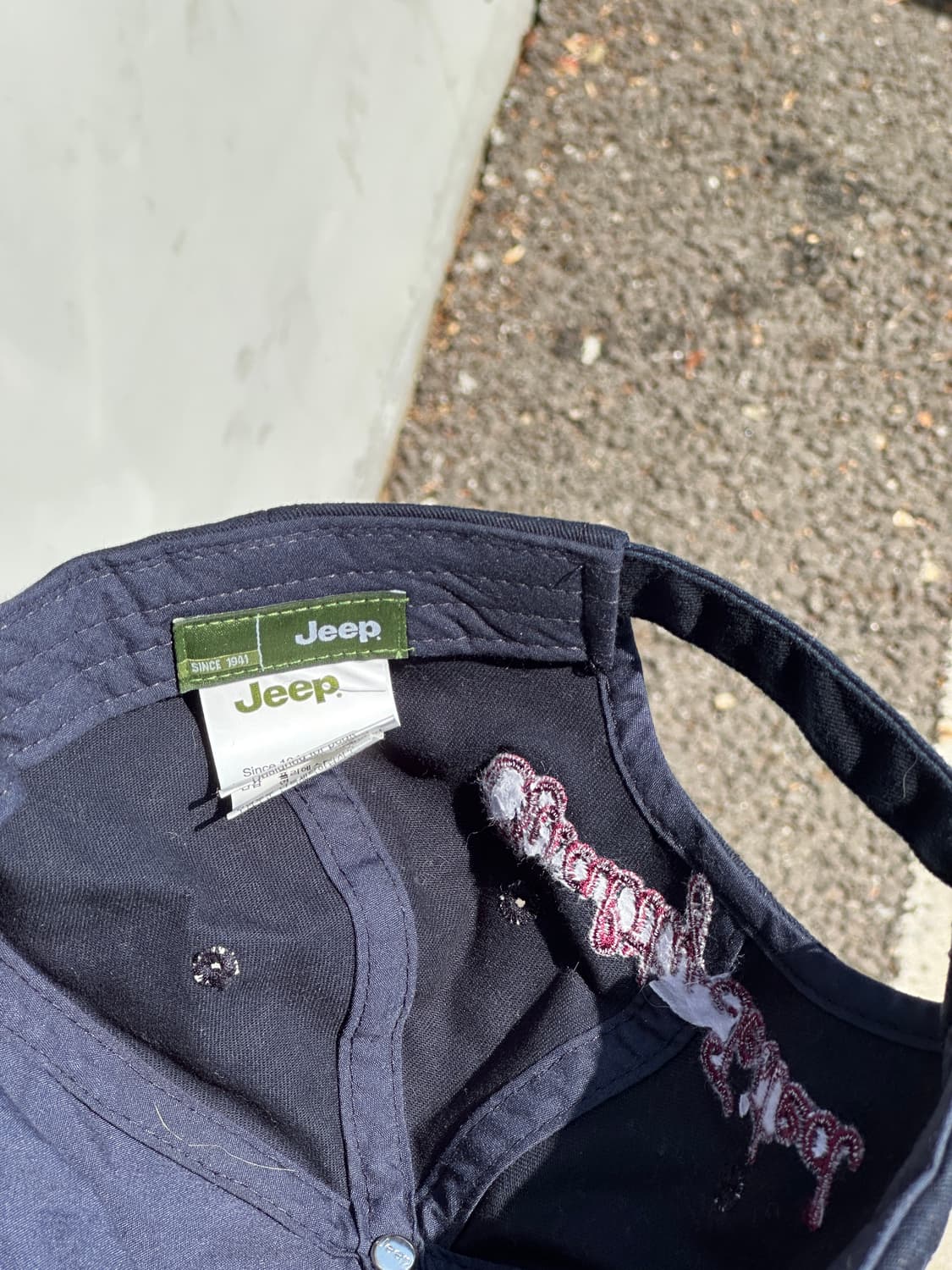 [F] Jeep 지프 빈티지 다크네이비 볼캡 모자 상품이미지6