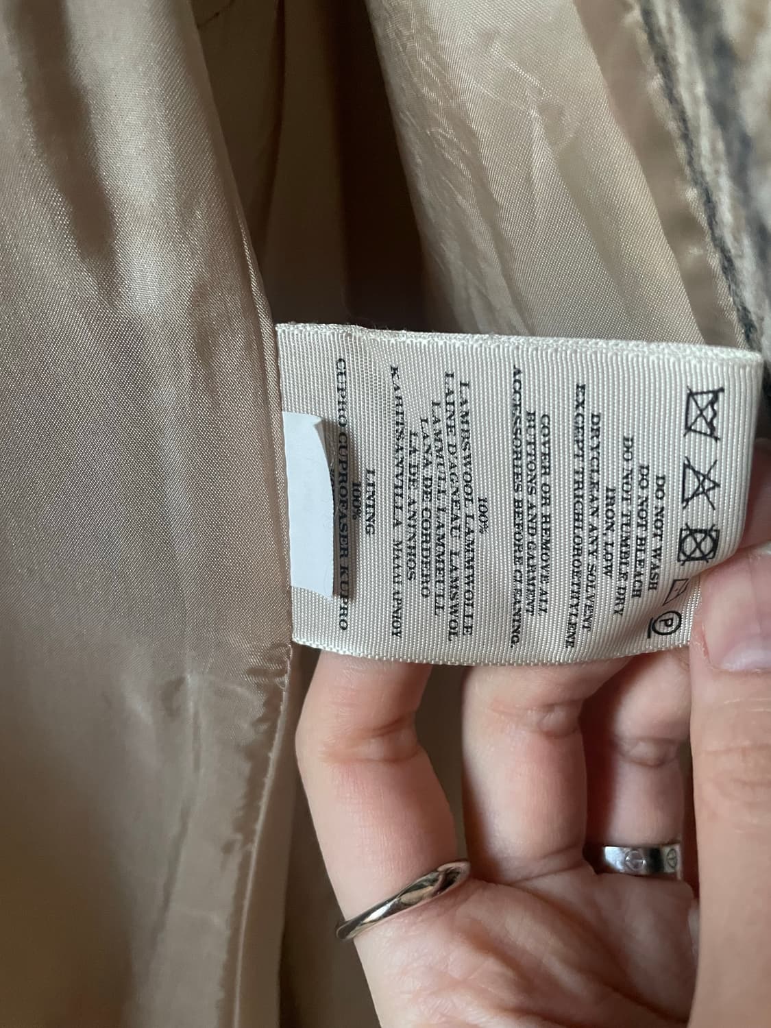 (국내매장) 버버리 클래식 여성 체크 울코트 uk 8 상품이미지6