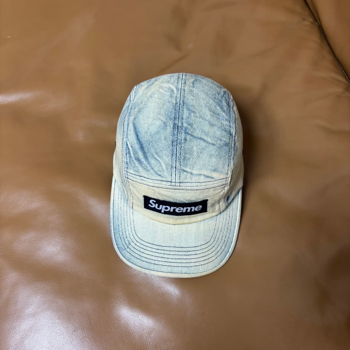 Supreme 슈프림 24ss 워시드 더티 인디고 데님 캠프캡 모자 상품이미지5
