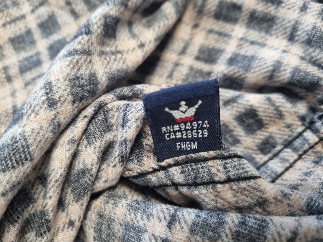 00s 올드 스투시 코듀로이 체크 셔츠 M 상품이미지6