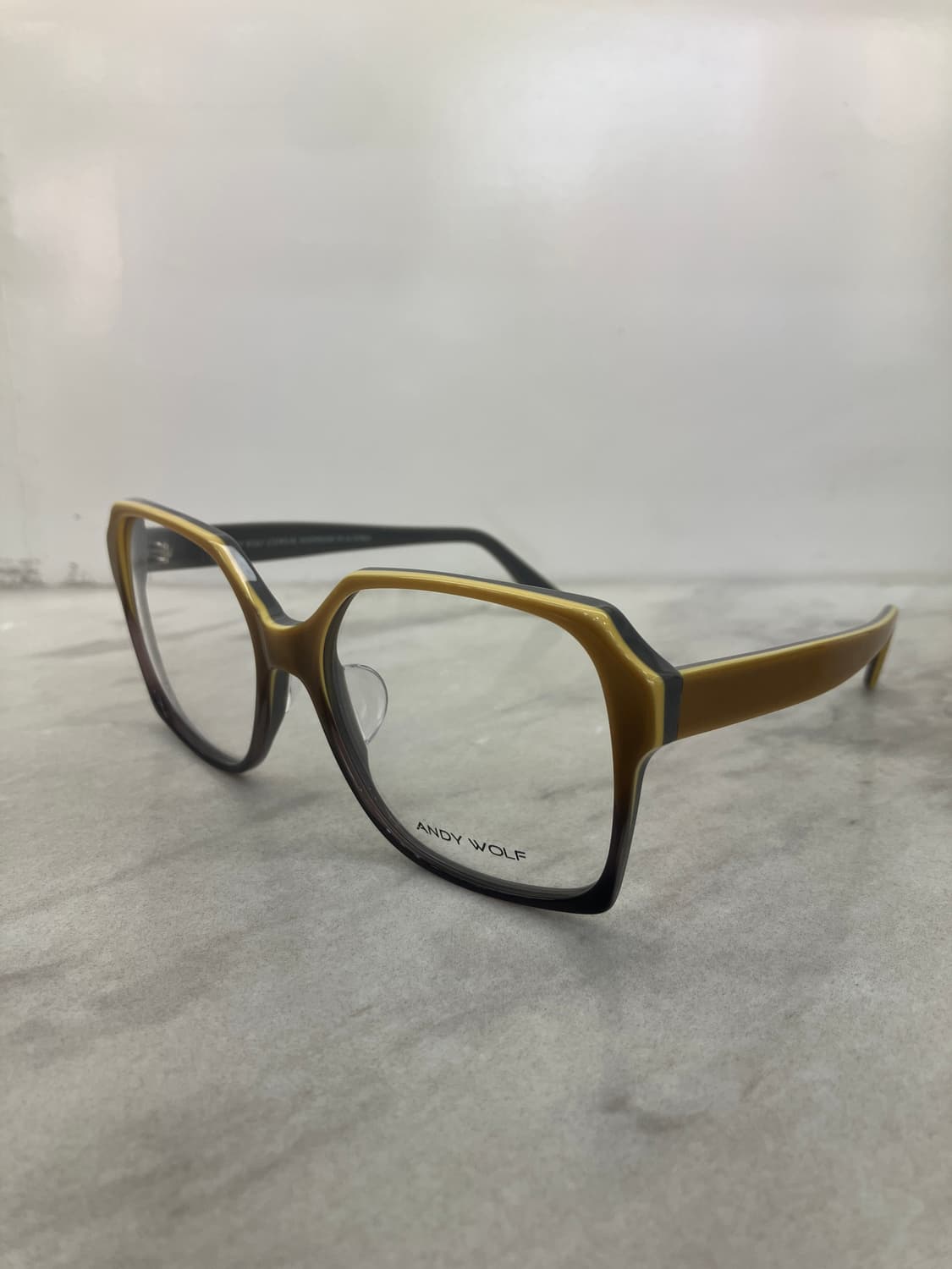 앤디 울프 Andy wolf 앤틱 모카옐로우 스퀘어 뿔테 안경 상품이미지8