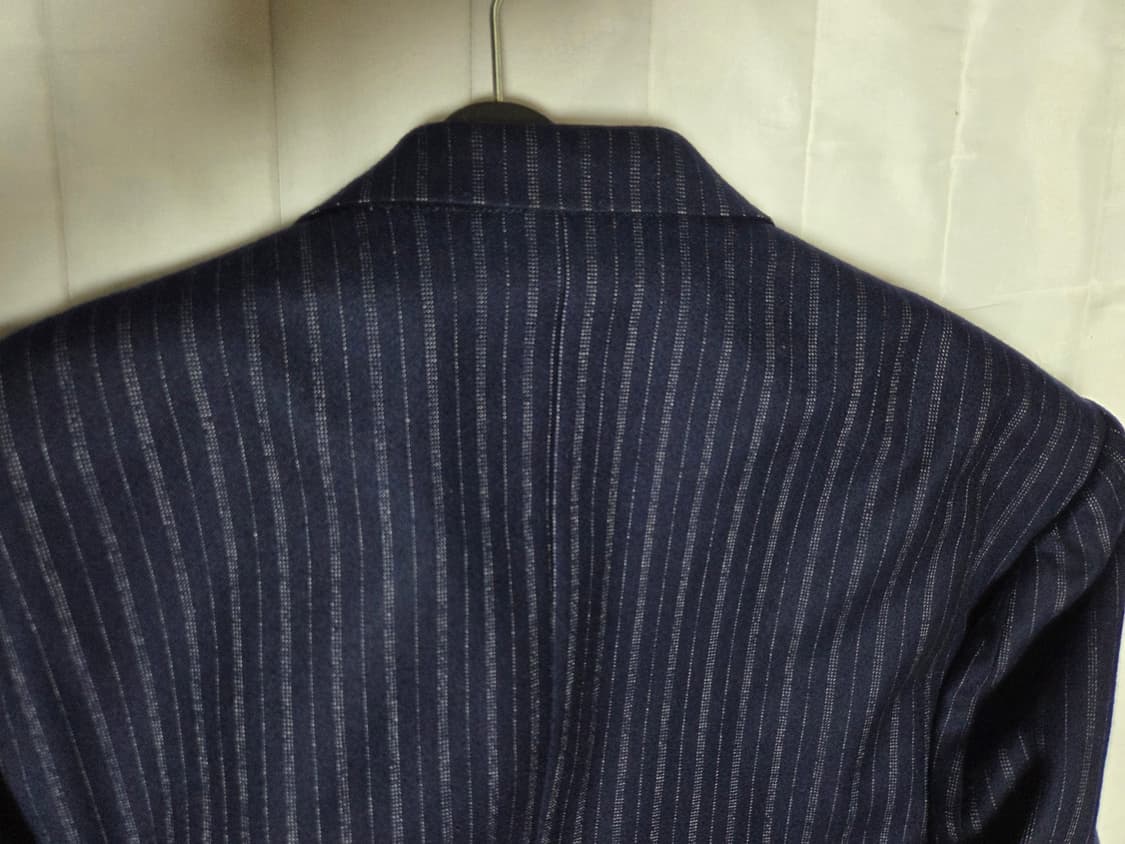 [107]Trojan Deluxe 울100 네이비스트라이프 블레이저 맞춤 상품이미지8