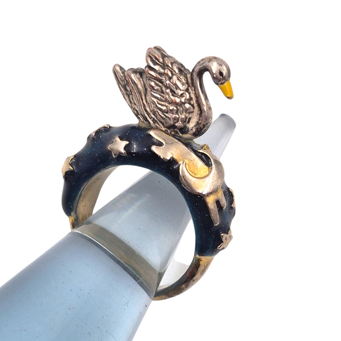 일본 가글 핸드메이드 밤하늘 백조 반지 상품이미지2