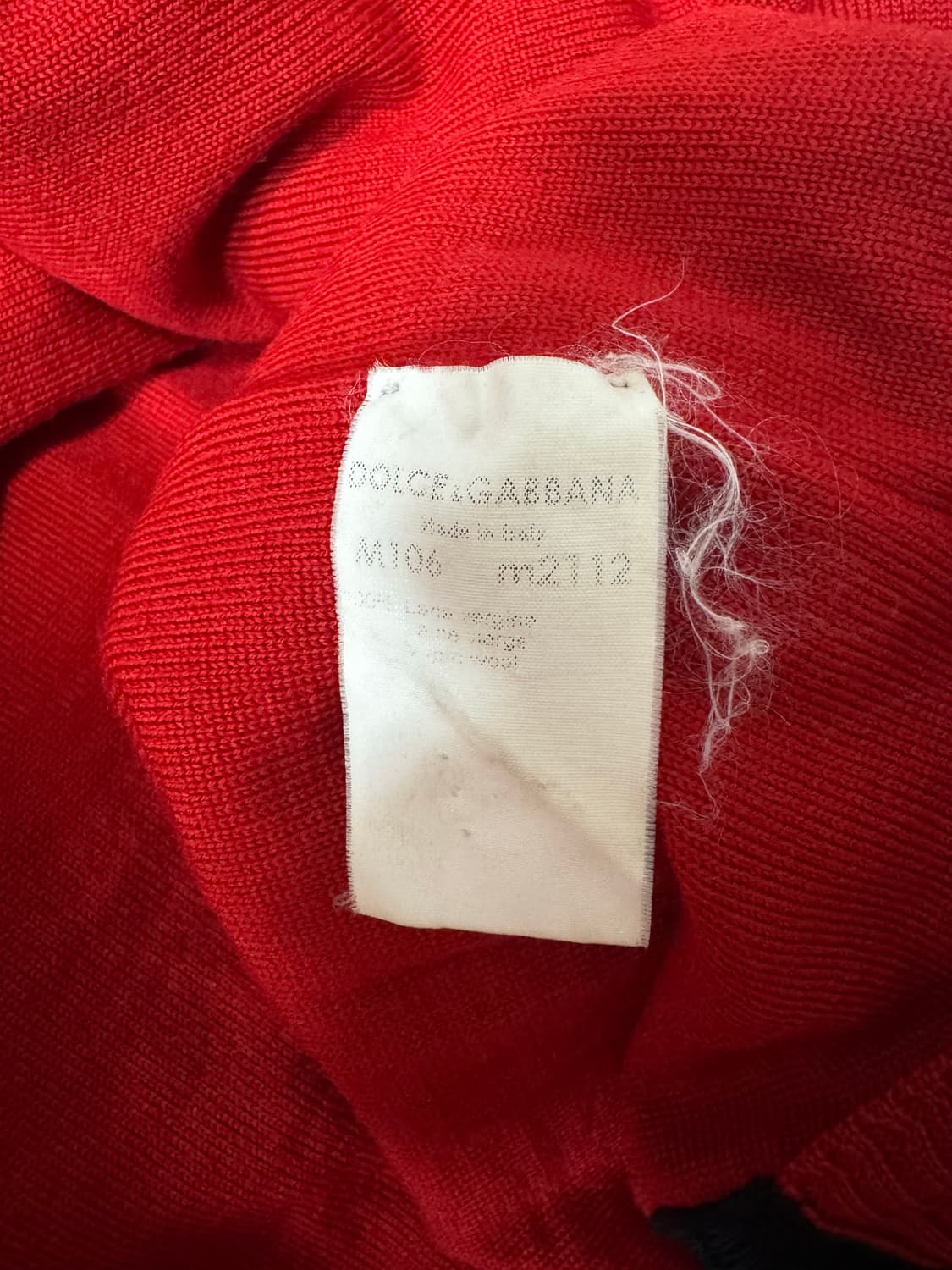 90s 돌체앤가바나 이중 니트 집업 상품이미지10