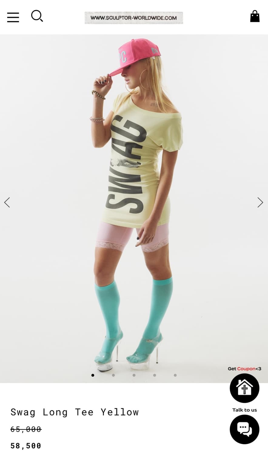 Swag Long Tee Yellow 새상품 상품이미지1