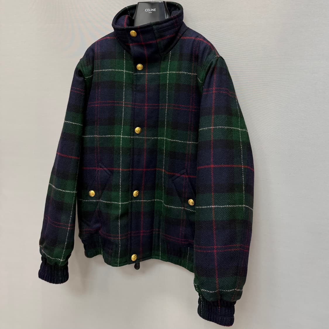 셀린느 타탄 울 오버사이즈 퀼티드 자켓 ( 44~55 ) 상품이미지3