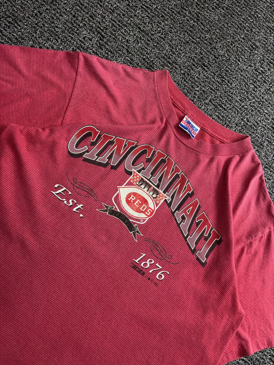 90s USA 오리지날 빈티지 MLB 신시내티 레드 티셔츠 4545 상품이미지3