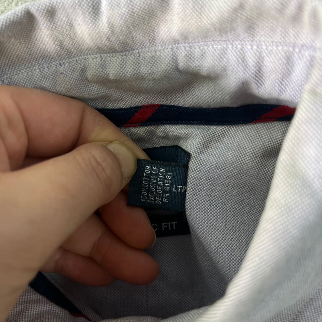 100 폴로랄프로렌 코튼 연퍼플 셔츠  상품이미지5