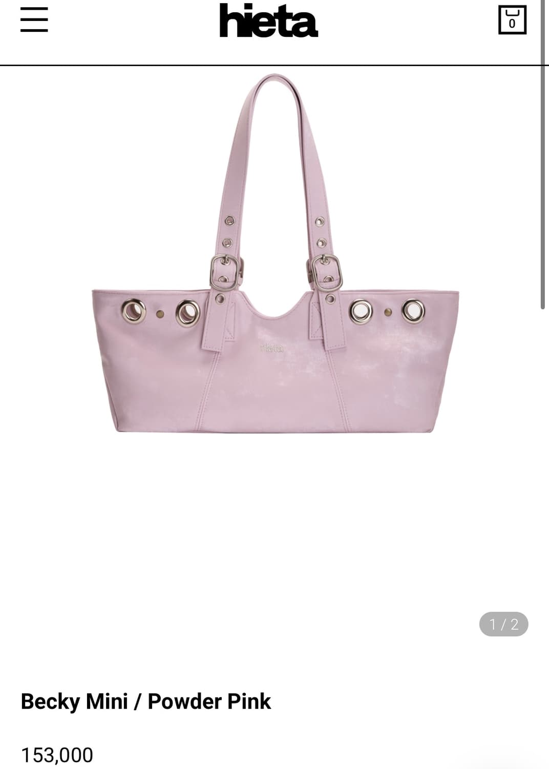 히에타 베키 미니백(파우더 핑크) 상품이미지1