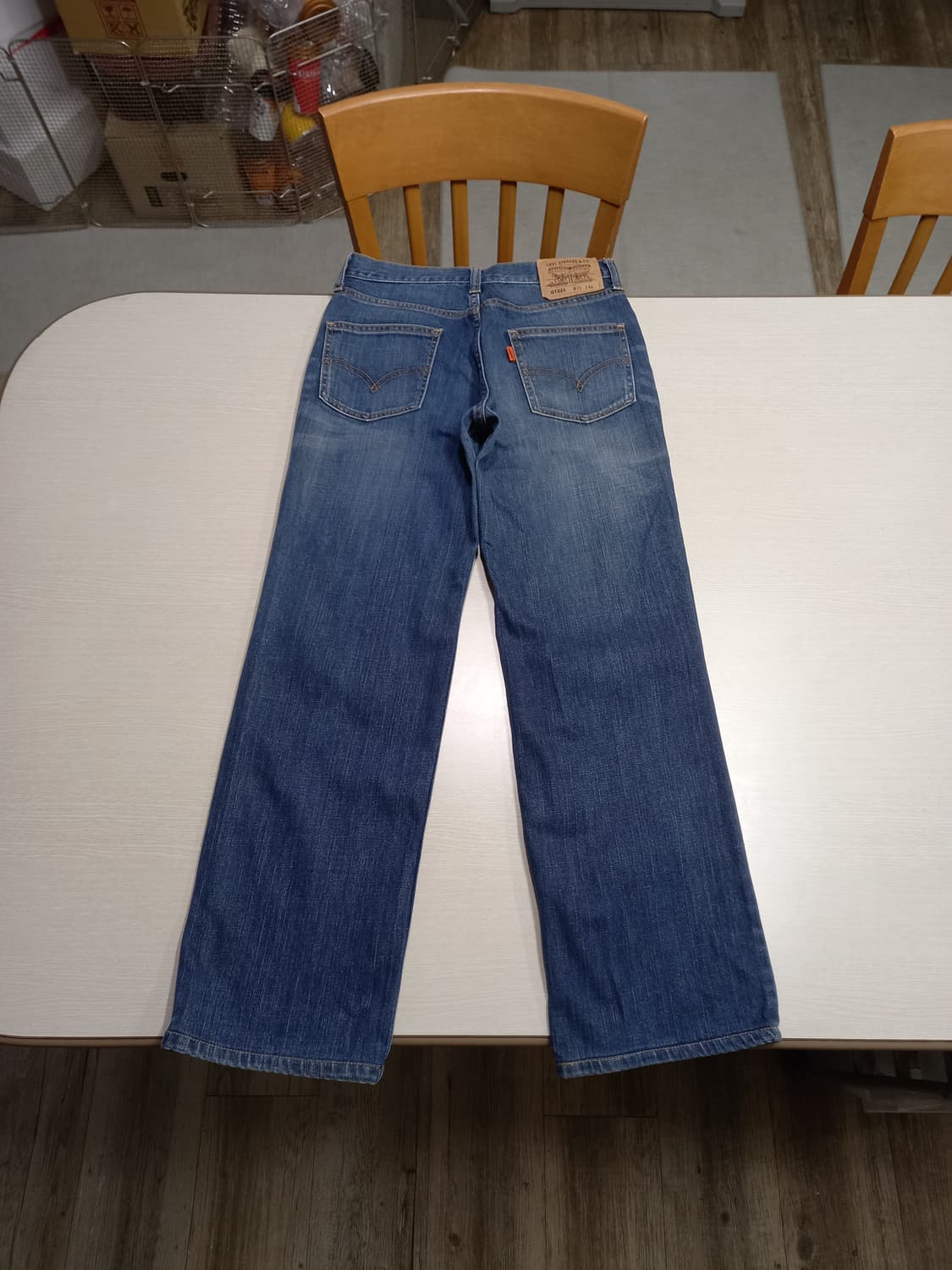 27-28 리바이스OT221 오렌지탭 워싱 스판 세미와이드진 27-605 상품이미지2