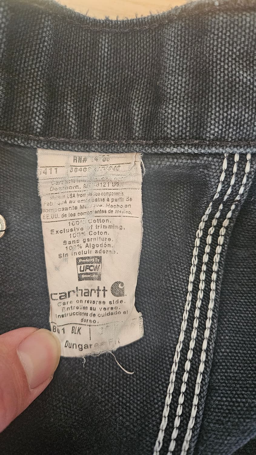 칼하트 더블니 블랙 34(실측 참조) 상품이미지3