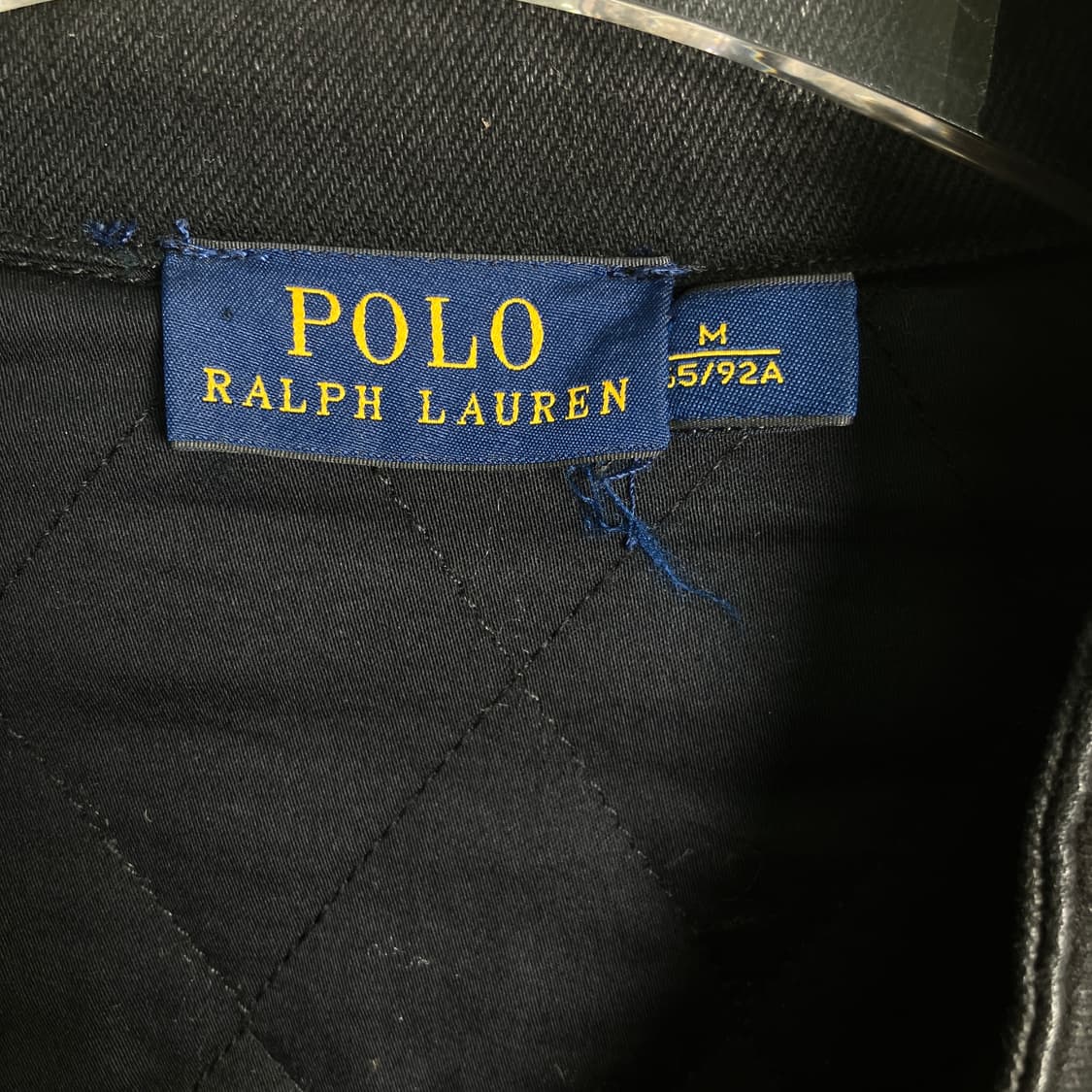 폴로 랄프로렌 블랙 코튼 라이더 자켓 M 상품이미지3