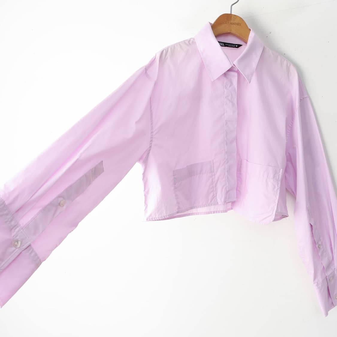 66/자라 크롭 셔츠 상품이미지4