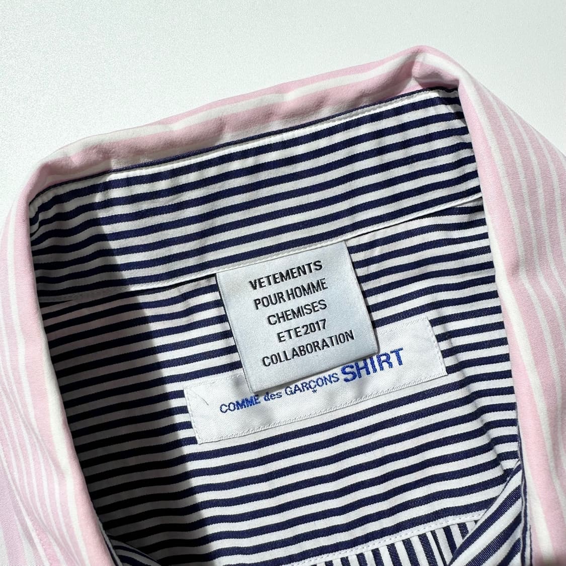 베트멍 x 꼼데가르송 스트라이프 레이어드 셔츠 상품이미지6