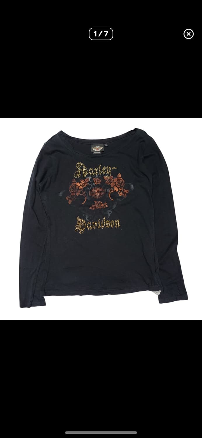 할리데이비슨 y2k 롱슬리브 티셔츠 상품이미지1