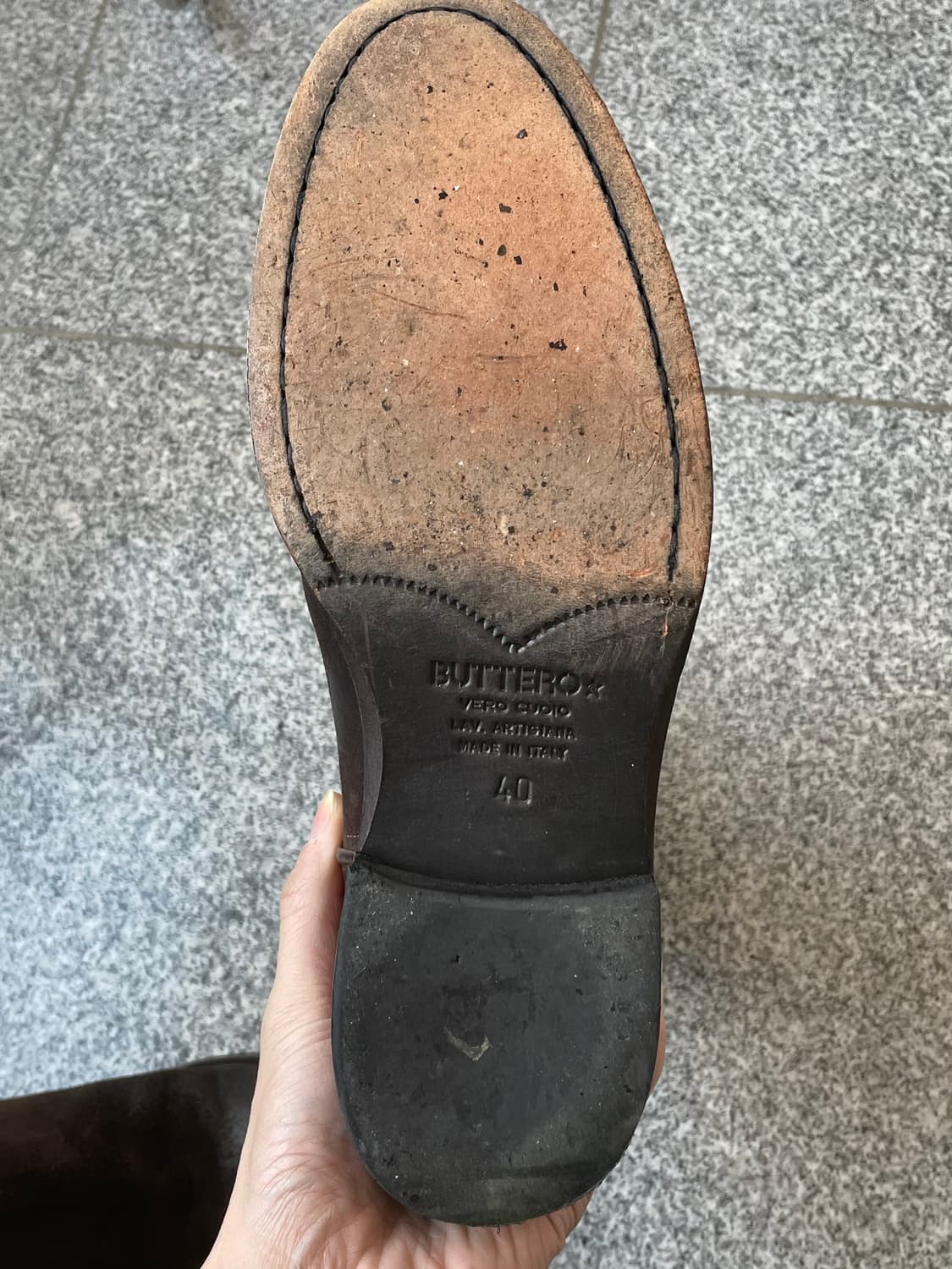 [40]부테로 웨스턴 부츠 다크브라운 러프아웃 메이드 인 이태리 상품이미지7