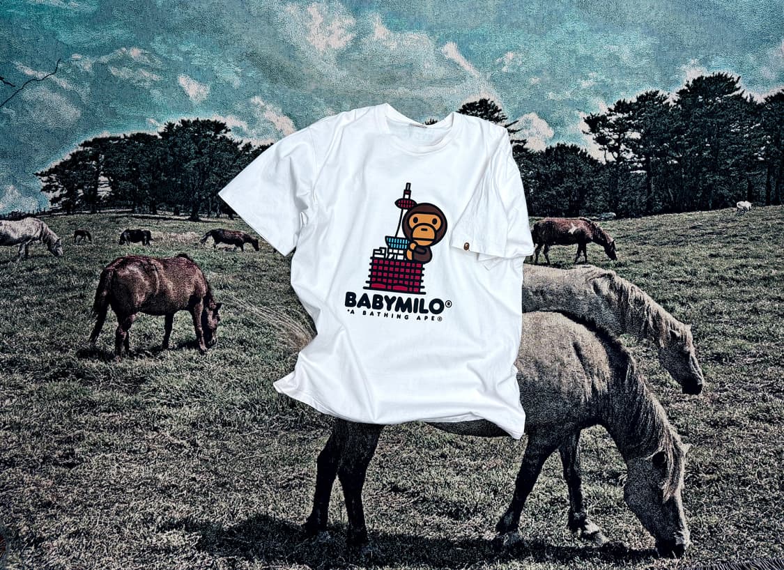 베이프 베이비 마일로 교토 오버핏 티셔츠 상품이미지3