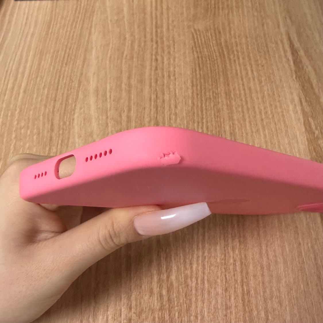 (15플러스) 아이폰 정품 핑크 실리콘 케이스 상품이미지6