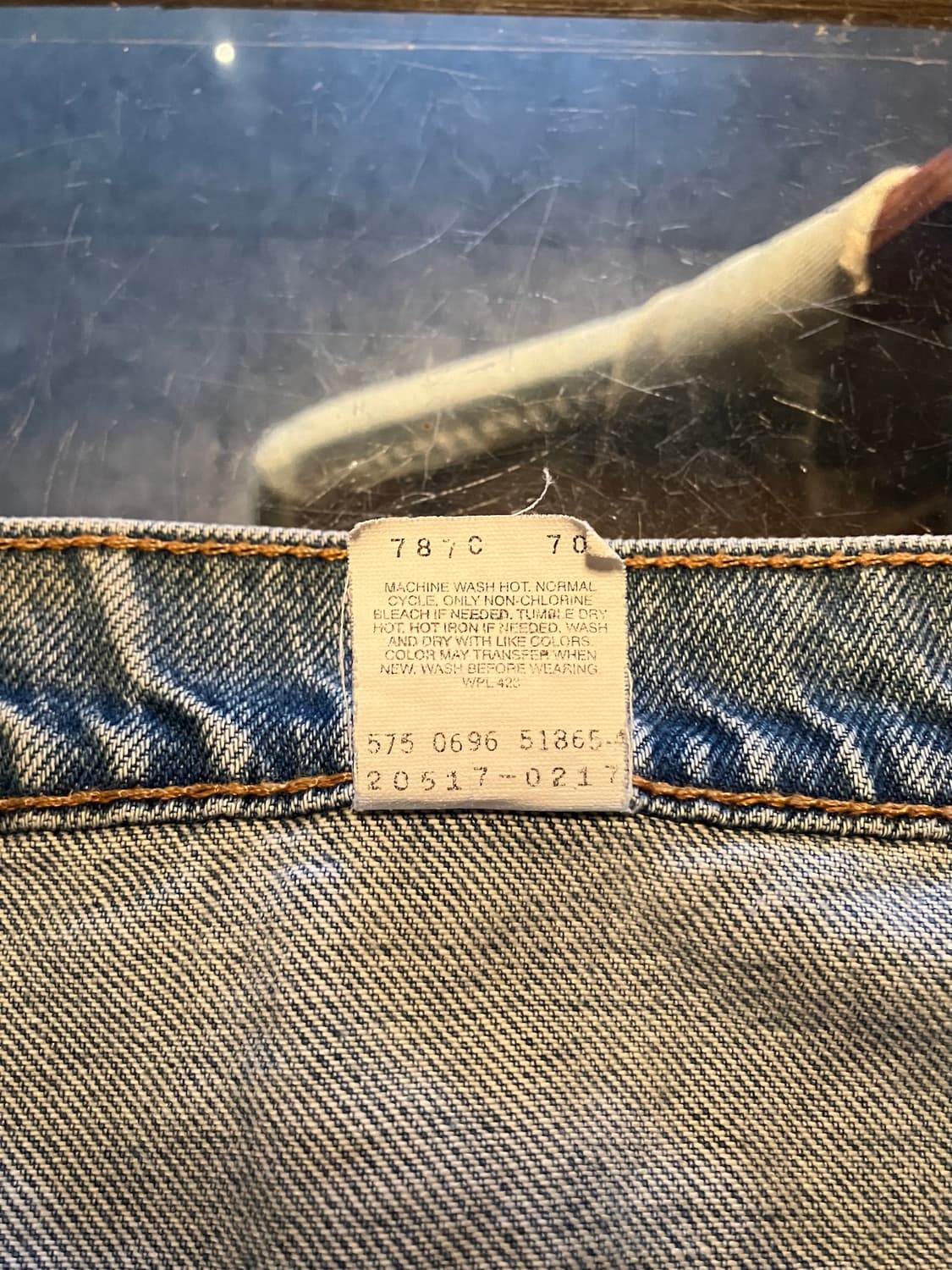 90s USA Levis 517 Boot Cut Denim Pants 상품이미지10