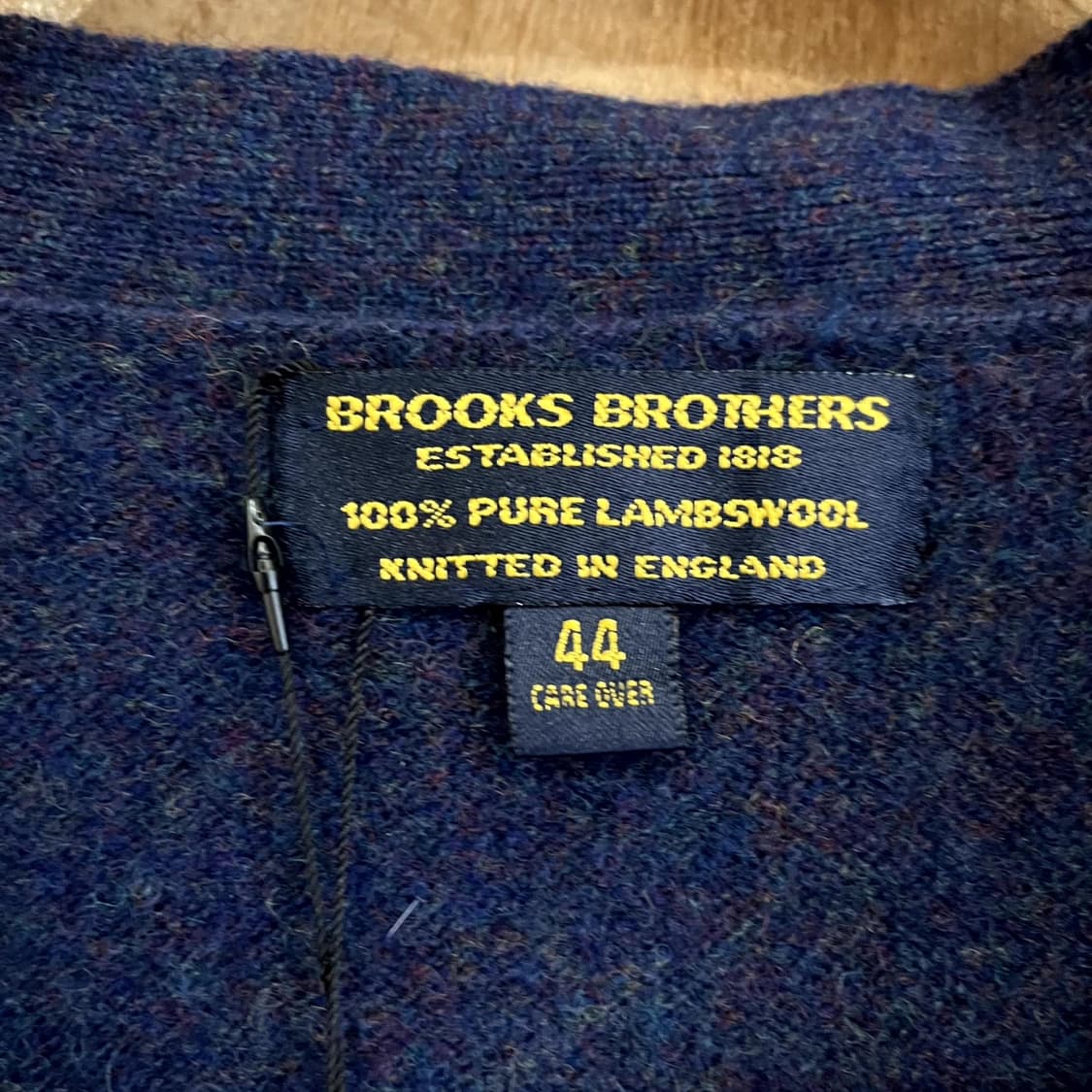 BROOKS BROTHERS LAMBSWOOL CARDIGAN NAVY [44] [ENGLAND MADE] (100) 상품이미지3