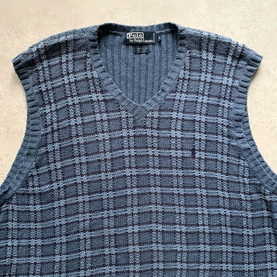Polo knit vest 상품이미지3