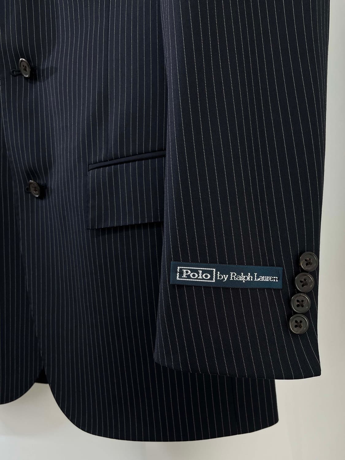 폴로 랄프로렌 꼬르넬리아니 이태리 사르토 버진울 핀스트라이프 수트자켓 상품이미지9