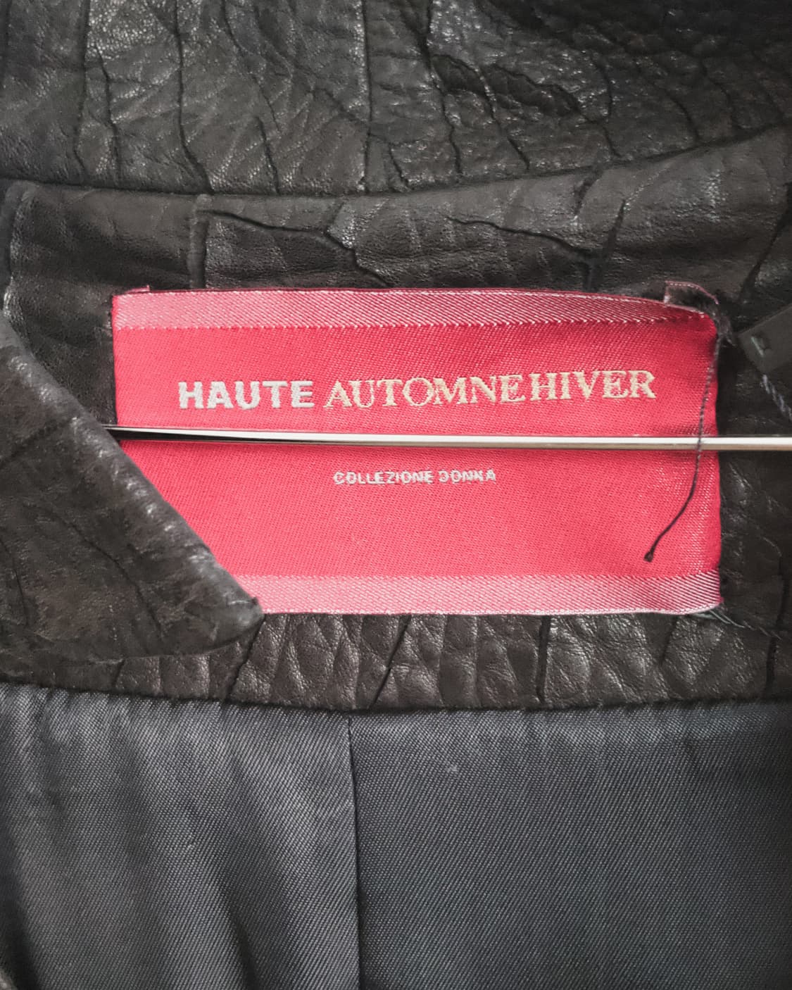 HAUTE 크랙레더 램스킨 아티저널 롱코트 상품이미지6