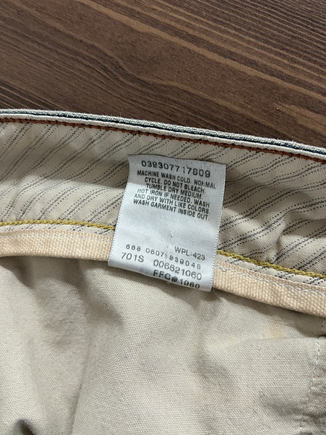 00s Levis 리바이스 701 스트레이트핏 데님 팬츠 상품이미지8