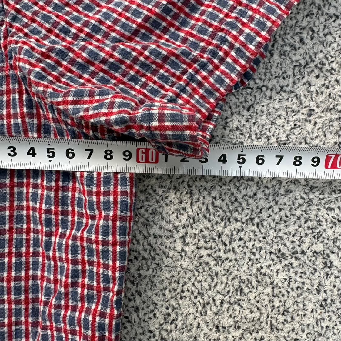 L 갭 남성 체크 반팔 셔츠 남방 0416J 상품이미지5