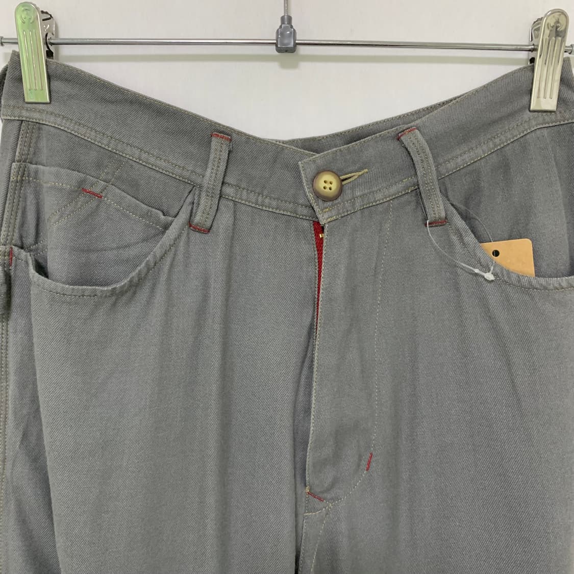45rpm 데님라인 코튼 와이드 팬츠 그레이 M 27-28인치 상품이미지5