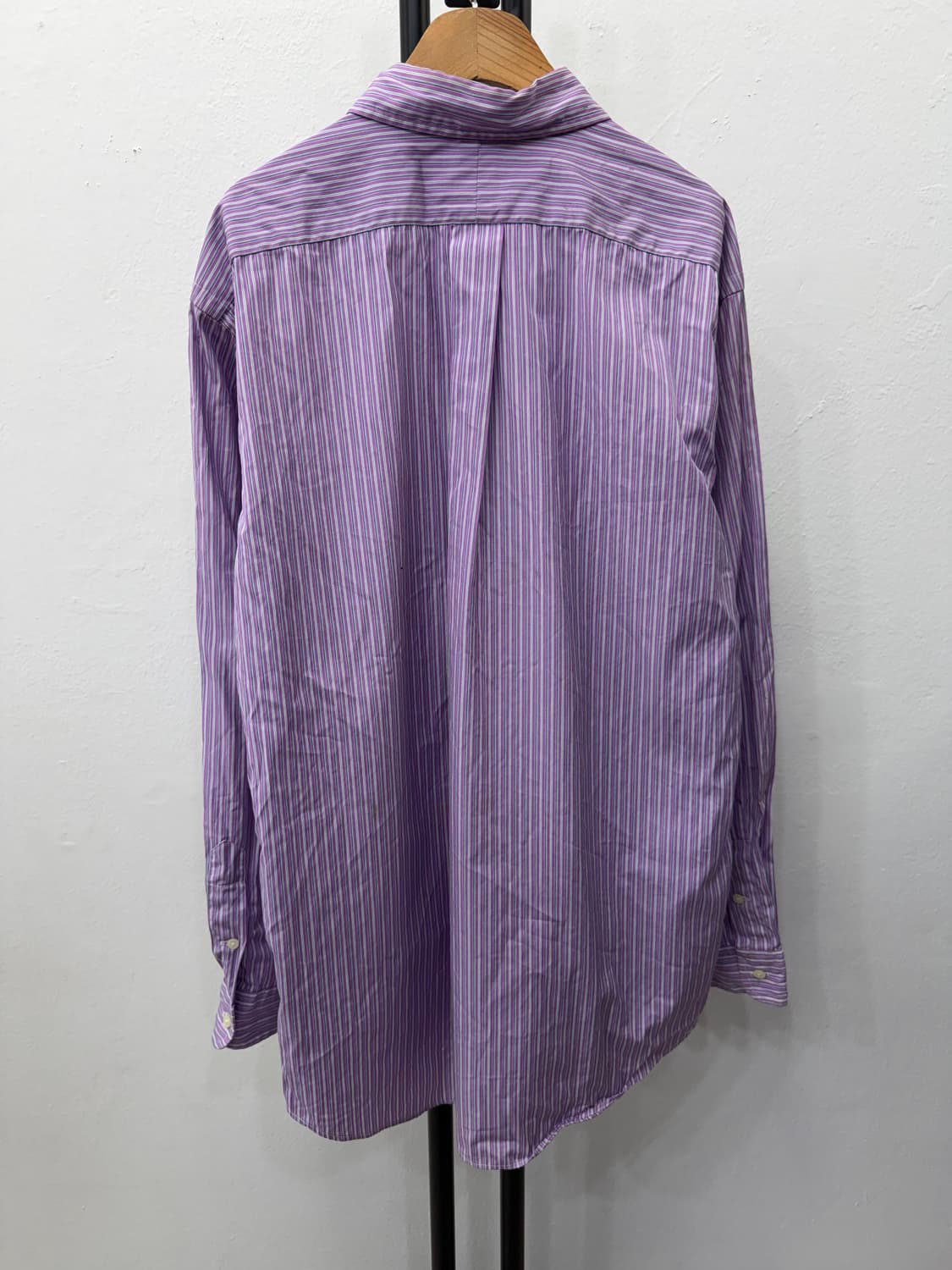 정품) 폴로랄프로렌 남성 스트라이프 셔츠 퍼플 XL 상품이미지5