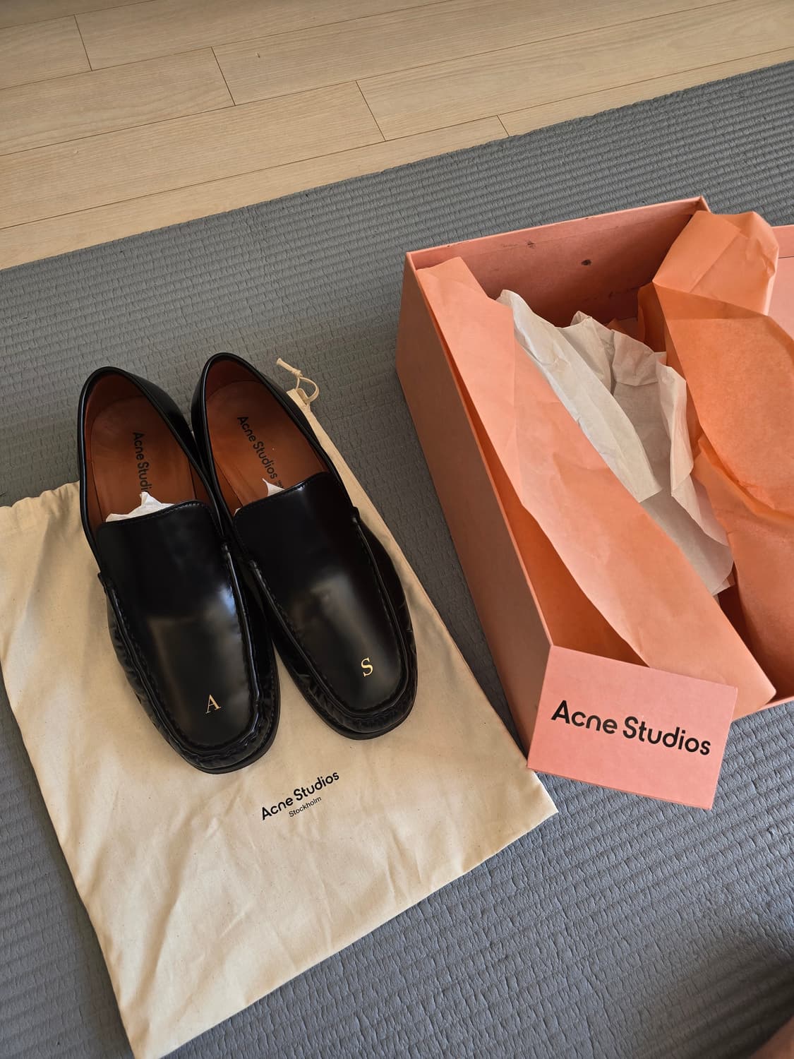 아크네스튜디오 A S 로퍼 블랙 43 상품이미지6