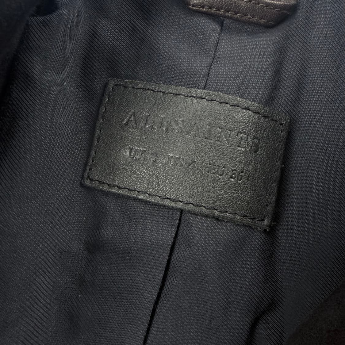 올세인츠 고트레더 스웨이드&램스킨 레더 코트 상품이미지4