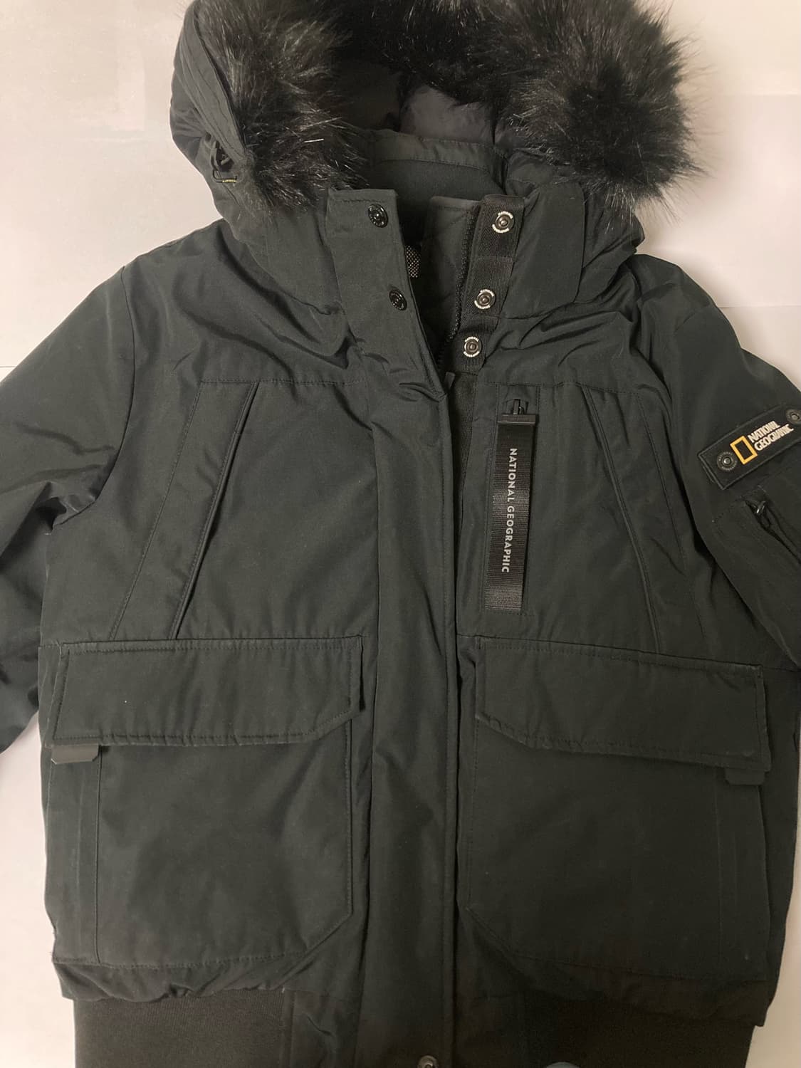 여성 타루가 퍼 트리밍 후디 구스다운 점퍼 CARBON BLACK/ 90 상품이미지2