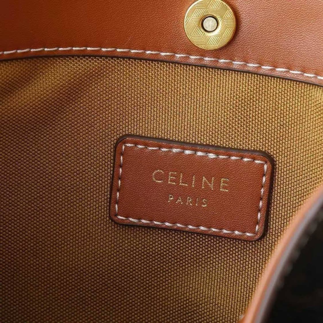 셀린느(Celine) 스몰 버킷 인 트리옹프 캔버스 & 카프스킨 백 상품이미지6