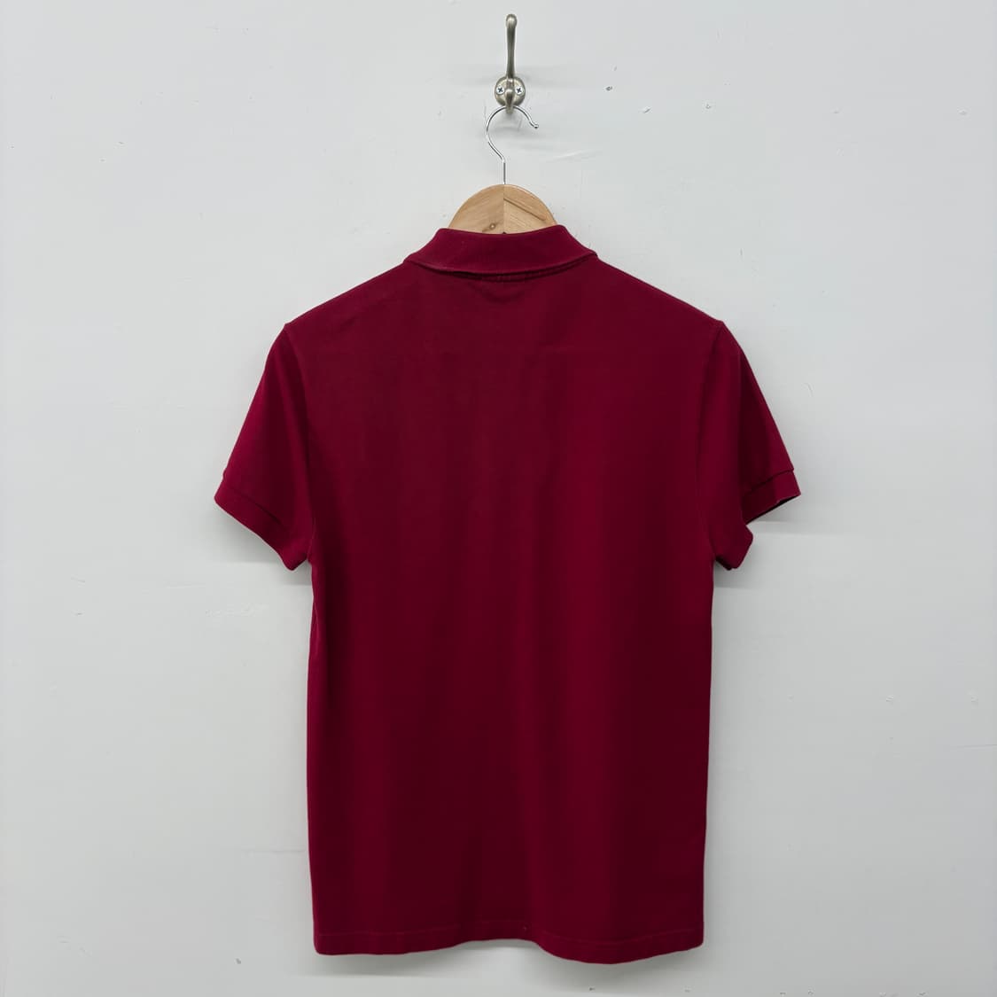라코스테 반팔 폴로티 버건디 여성 M 상품이미지4