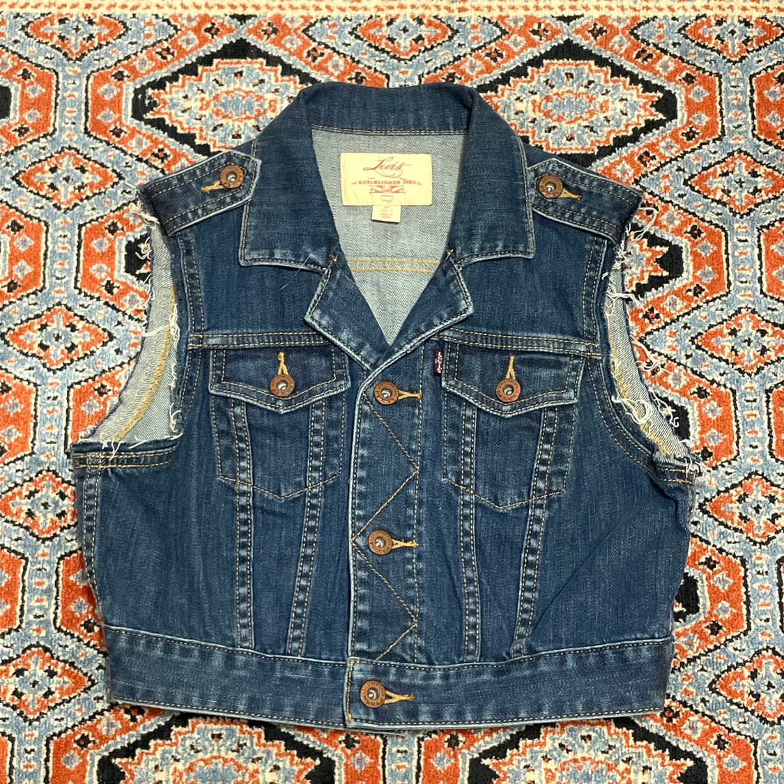 리바이스 데님 조끼 여성S 상품이미지2