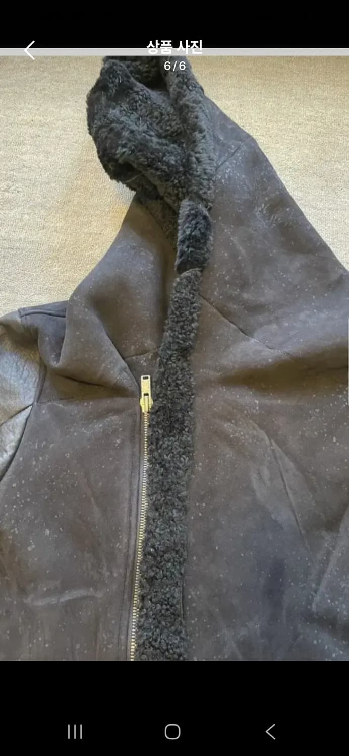 10sei0otto 레더슬리브 시어링 숏파카 상품이미지6