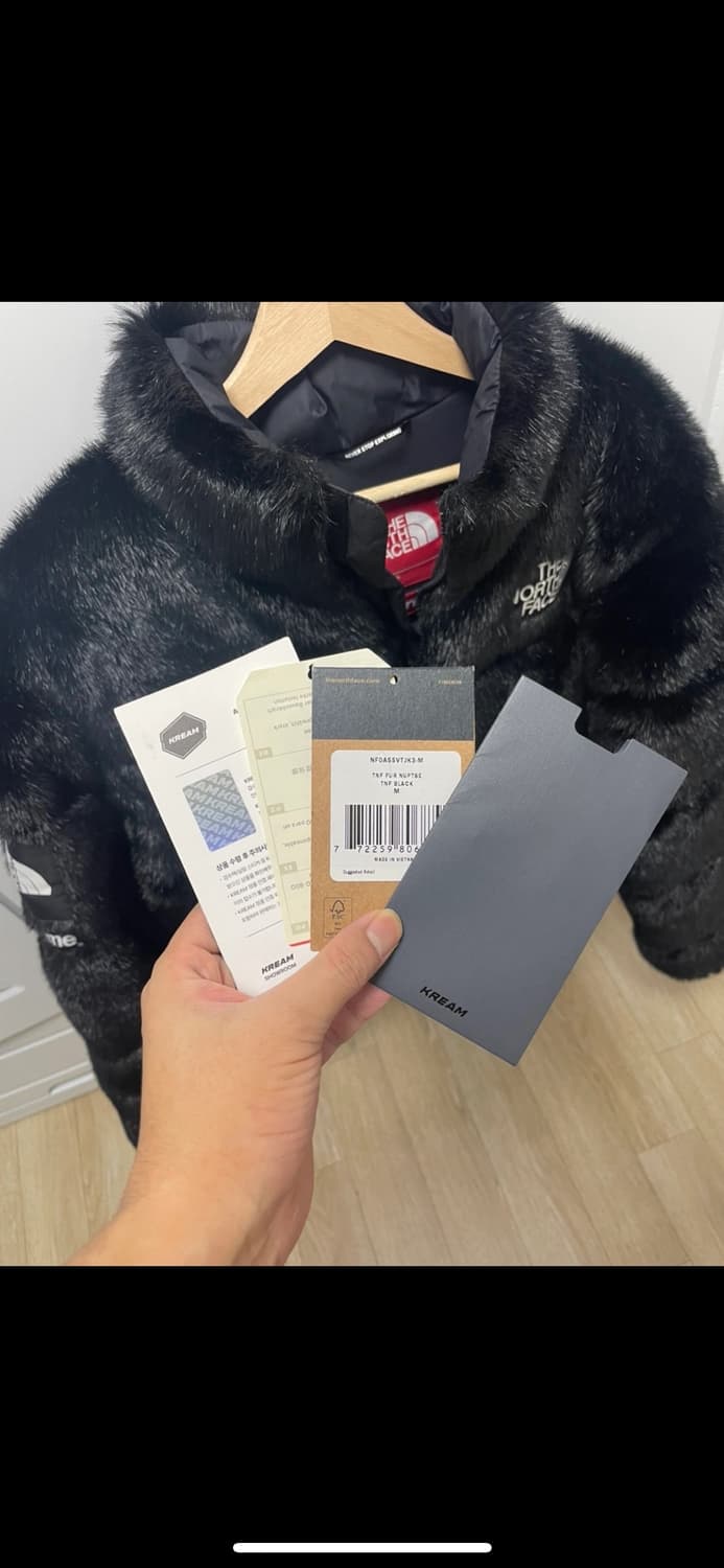 [M] 슈프림x노스페이스 퍼눕시 블랙 상품이미지4