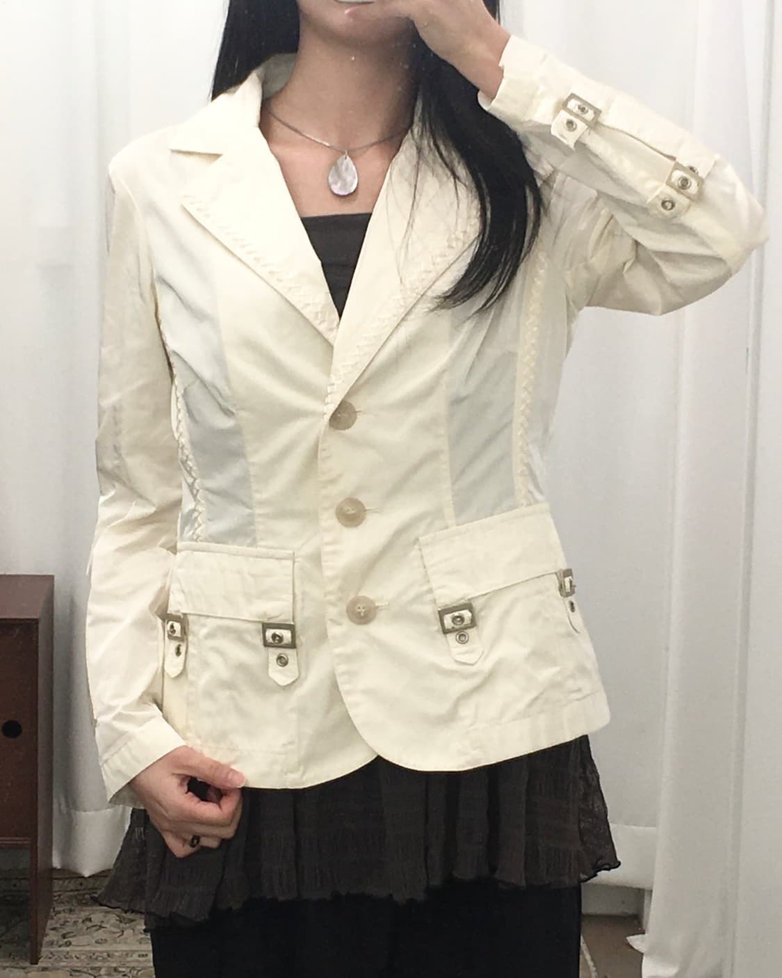 아이보리 블레이저 상품이미지5