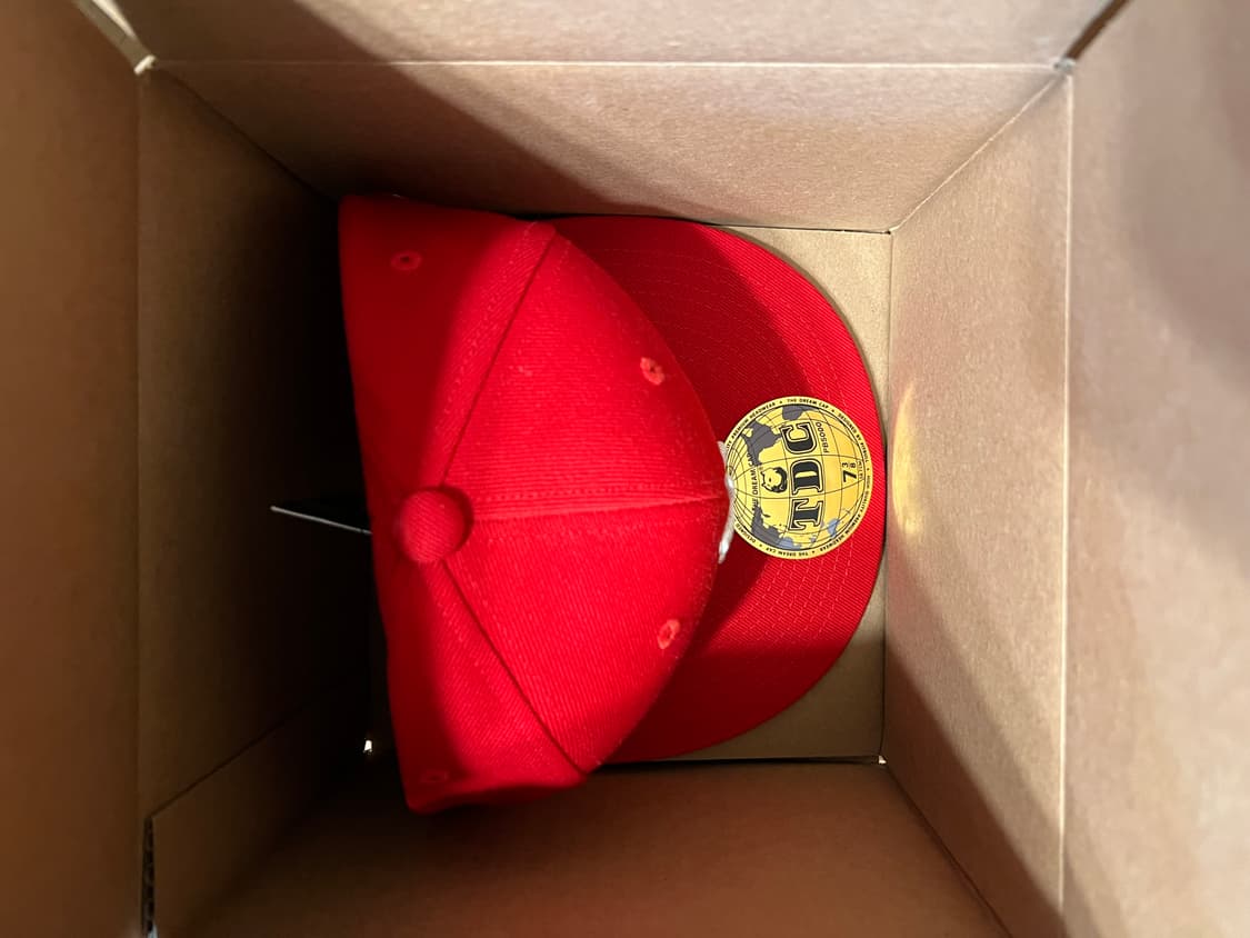 YVL 모자 레드 7 3/8 상품이미지2