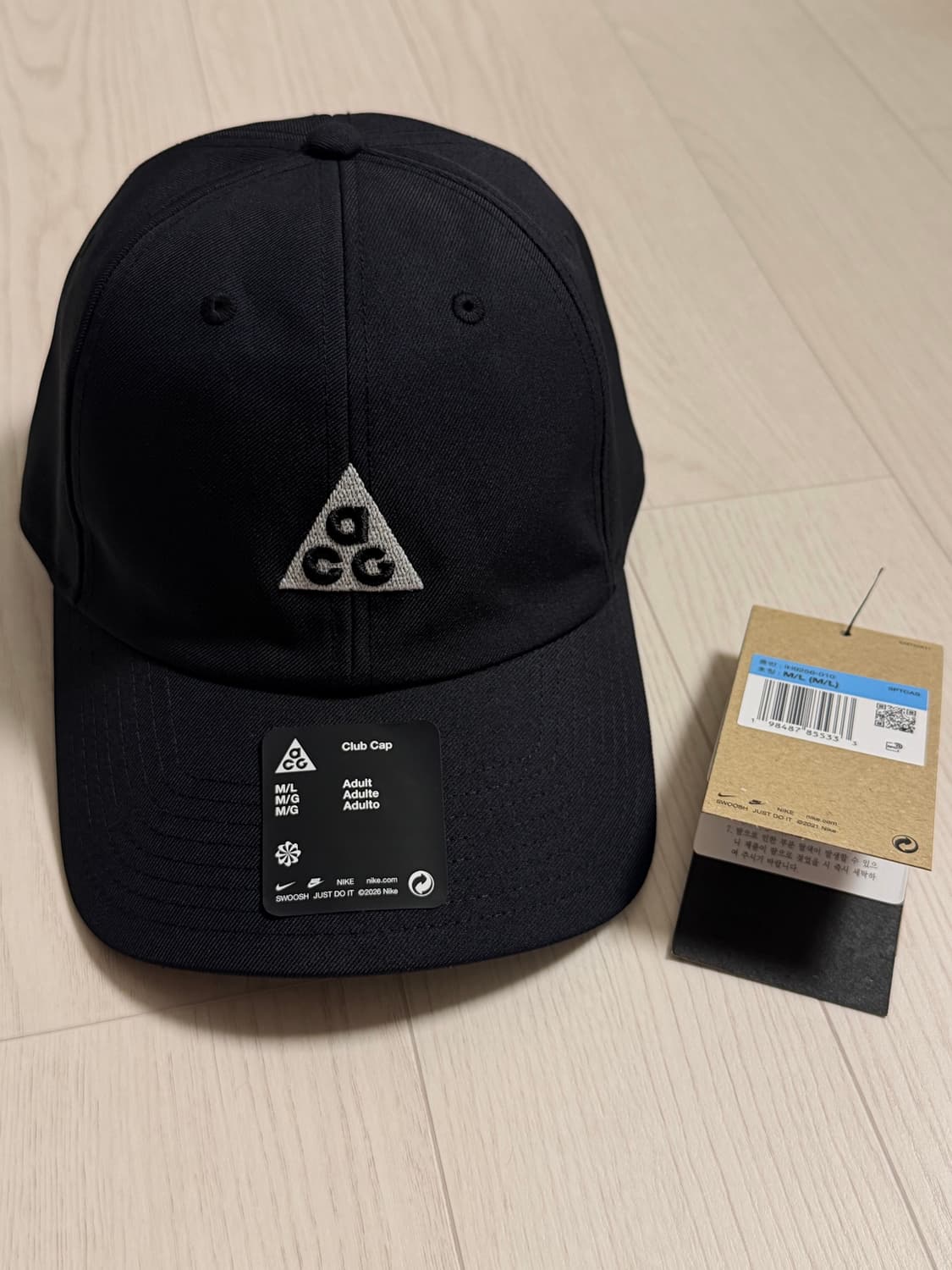 (새상품) 나이키 ACG 클럽캡 블랙 모자 볼캡 상품이미지1