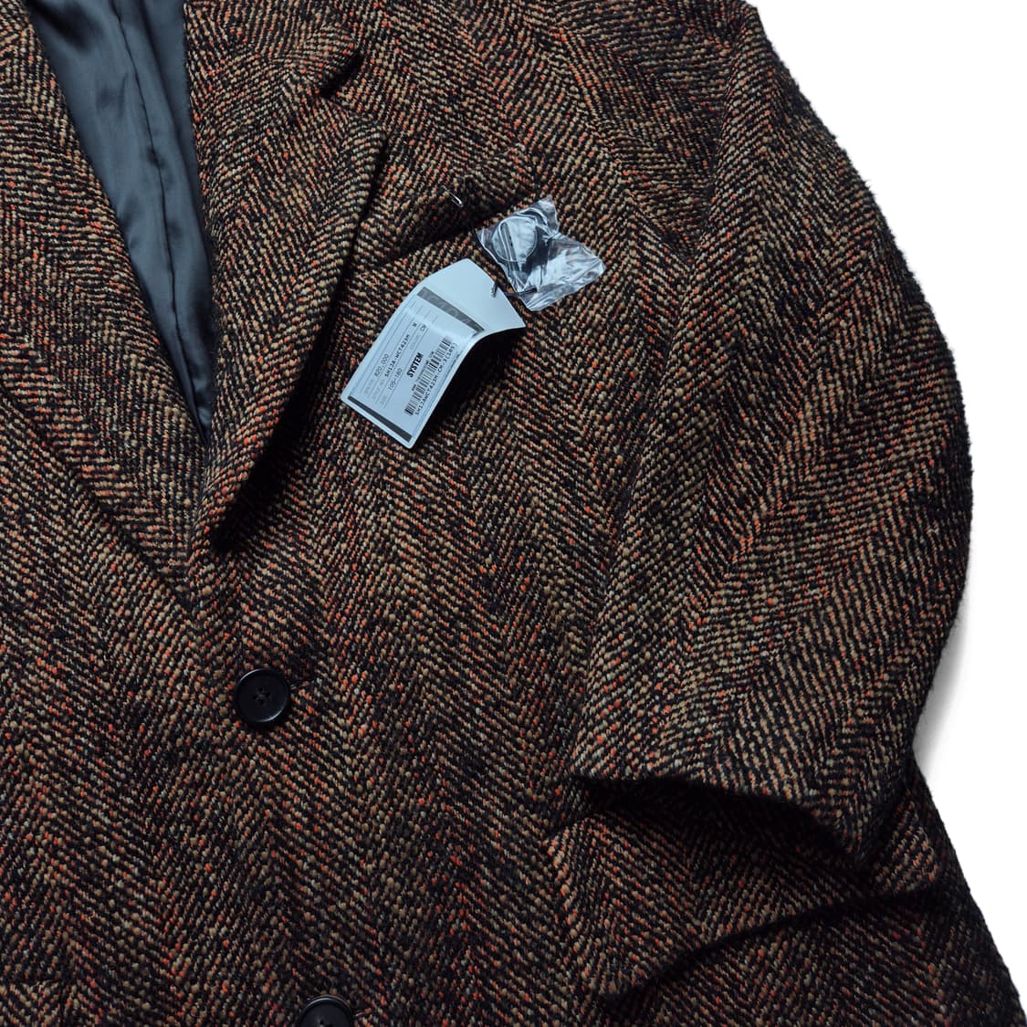 [새상품][105] 시스템 헤링본 울혼방 코트 상품이미지3