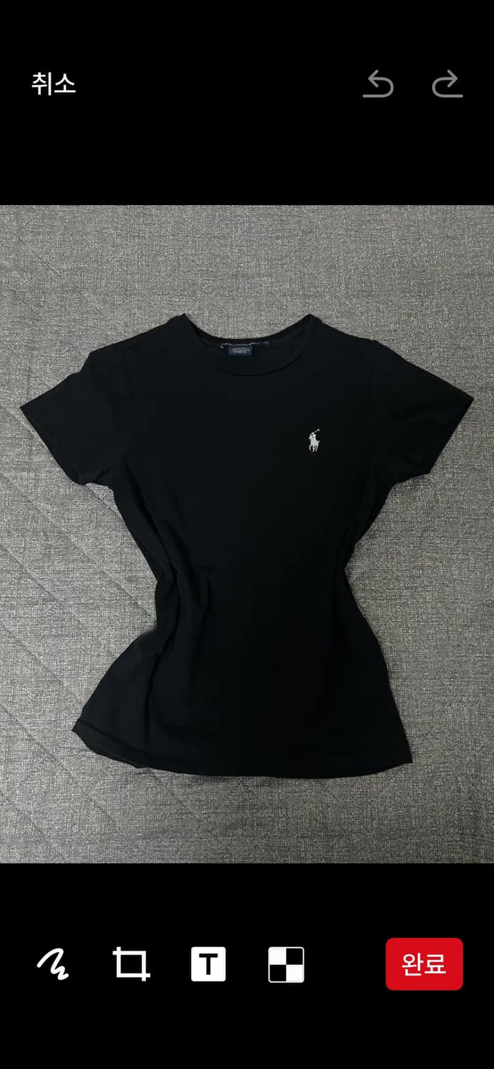 폴로 랄프로렌 슬림핏 블랙 티셔츠 상품이미지1