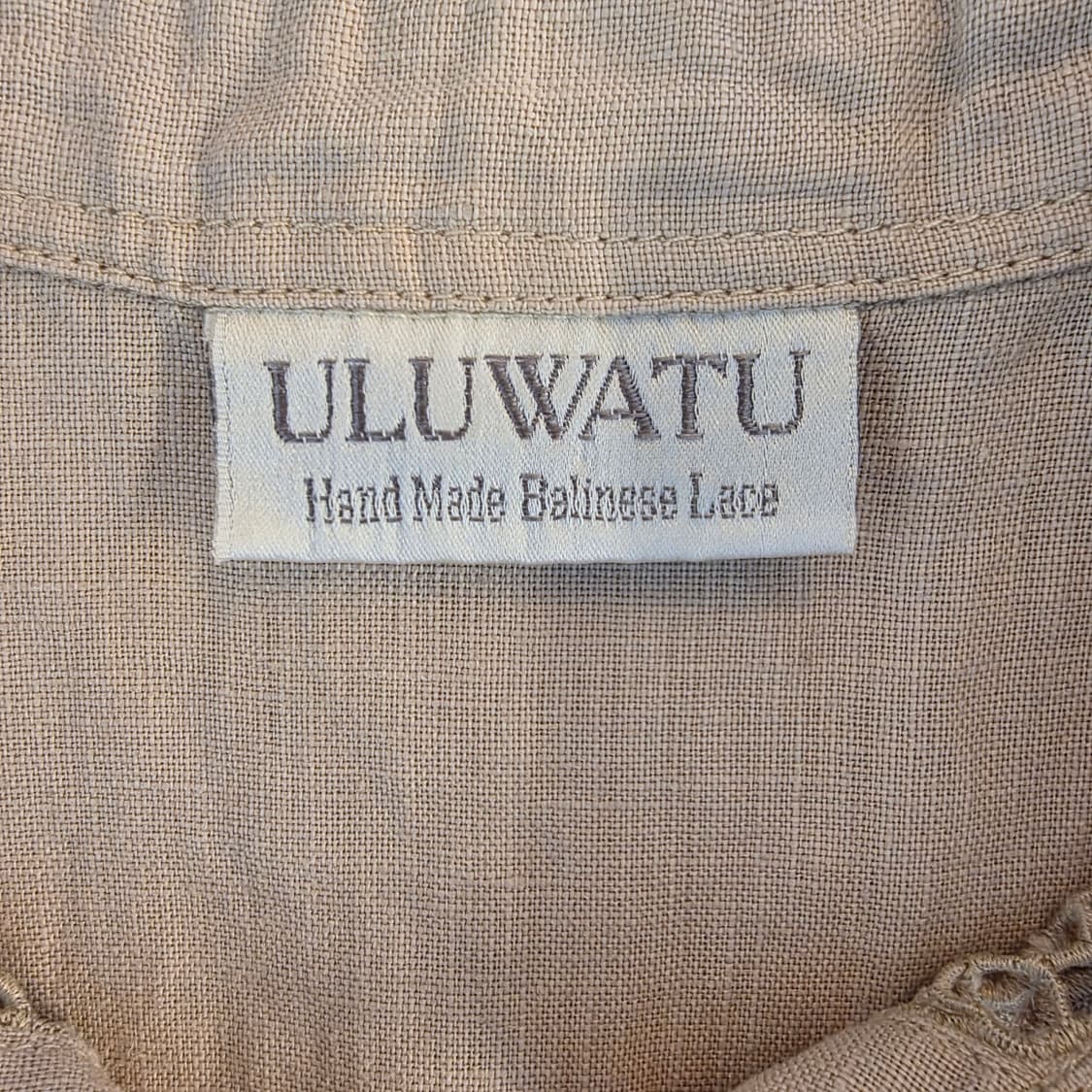 ULUWATU 발리 레이스 린넨 슬리브리스 셔츠 상품이미지9