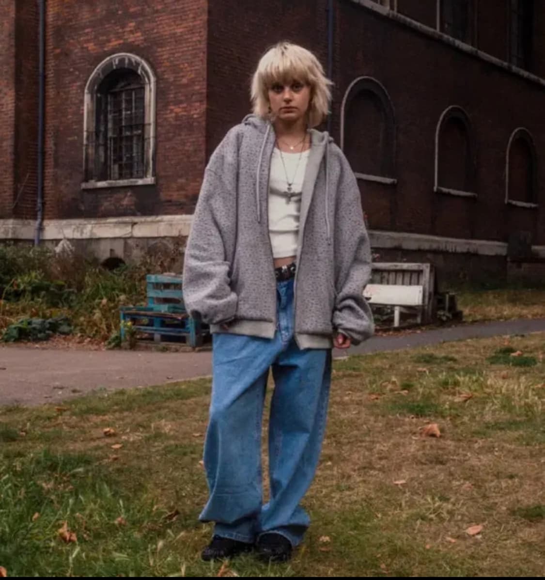 ERTR 이알티알 리버시블 와플 후드 그레이 상품이미지3