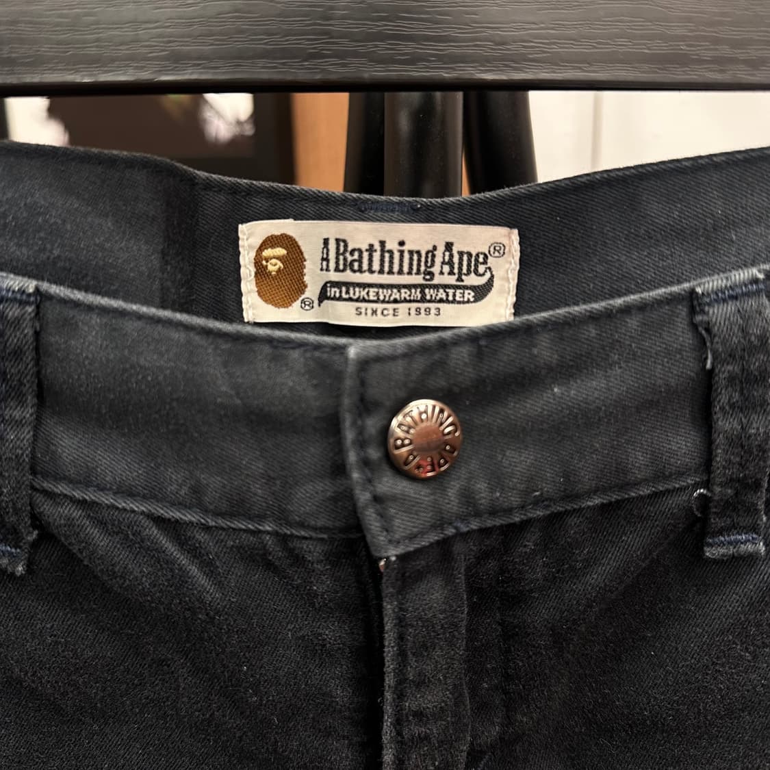 BAPE, Navy Roll-Up Detail Shorts  상품이미지5