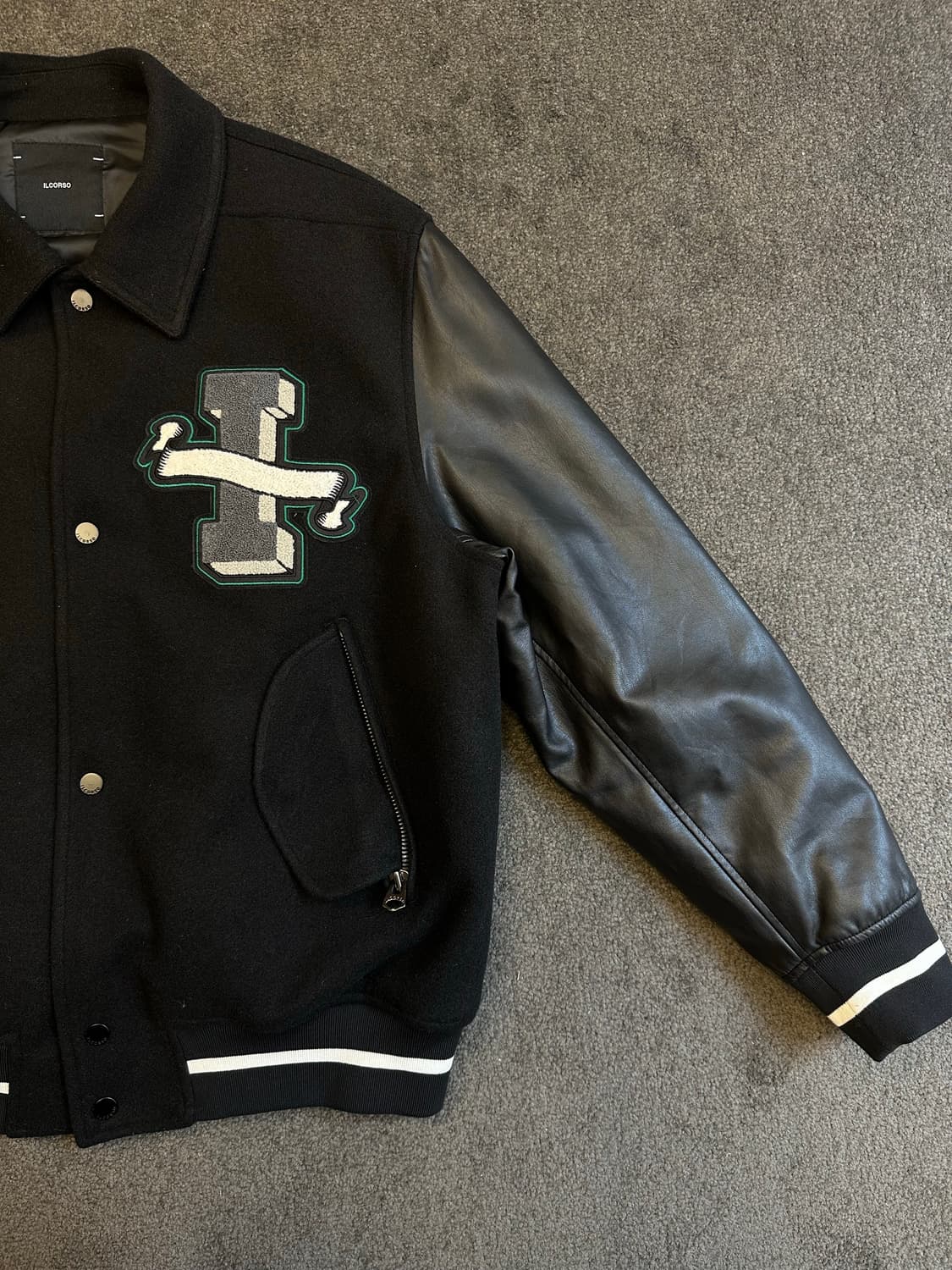 ILCORSO 바시티 자켓 블랙 L 상품이미지2